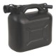 Black Plastic Fuel Can 5 Litre